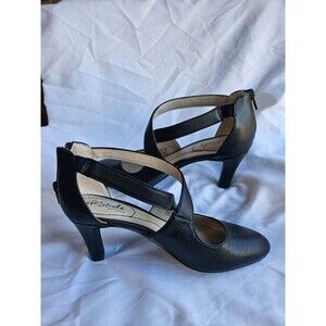 Life Stride Soft System Giovanna 3 Women Black Crisscross Dress Shoes Size 7